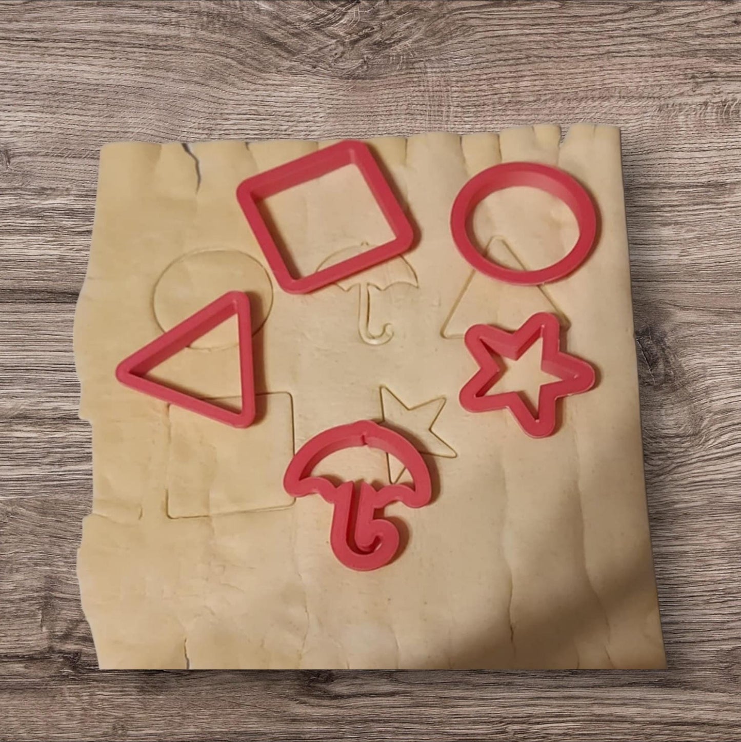 5 set red Plastic Cookie Mould - game inspire Cookie Cutter - Baking Tool for Home Kitchen - Kitchen Accessories - 3d printed