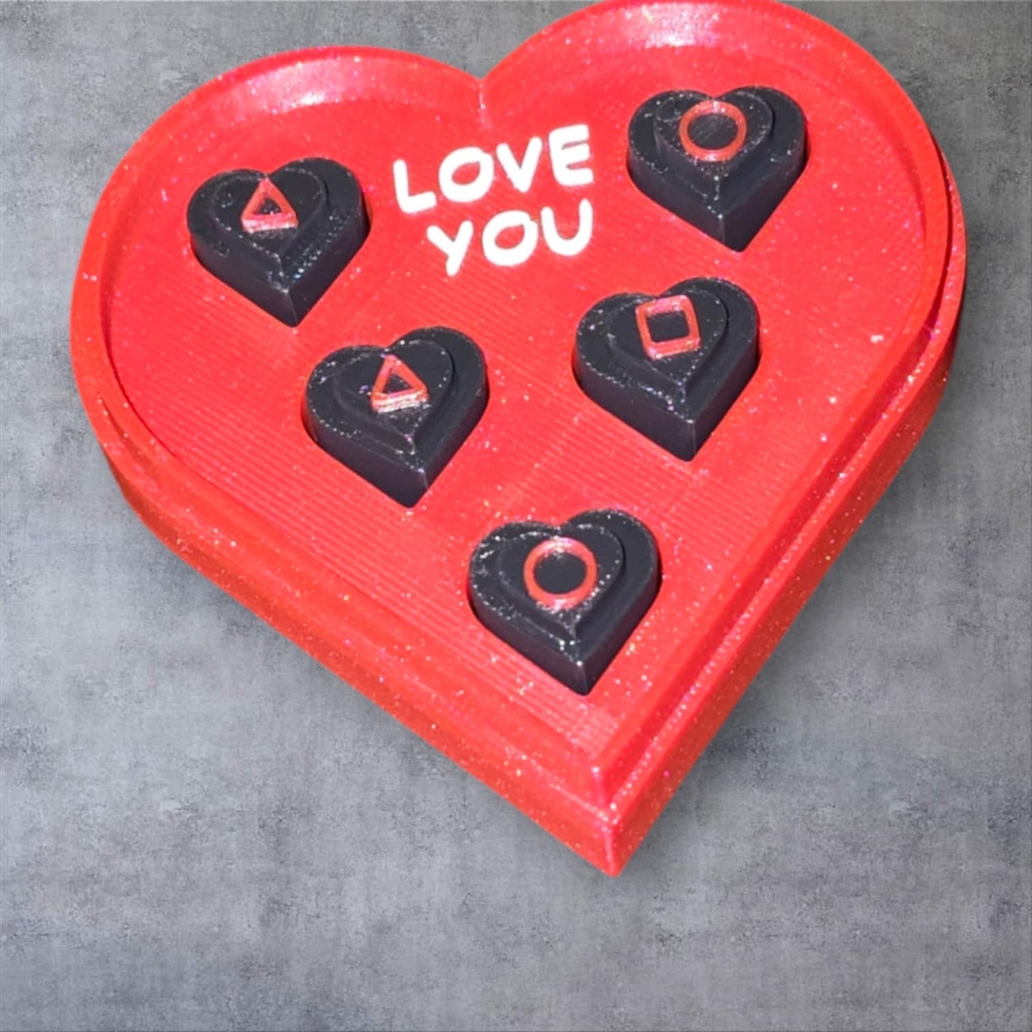 Valentines Day Limited Edition Gonggi | Pebble Dice Game | Weighted Gonggi | Korean Game | Fun For Couples | Unique Gift